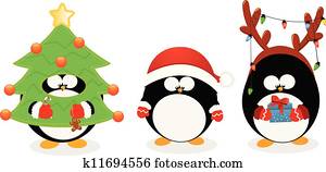 natal, pingüim, jogo