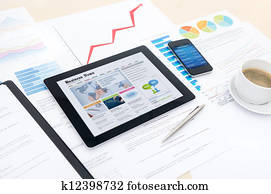 negócio moderno, com, novo, tecnologias