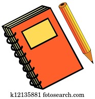 notebook and pencil notebook and pencil