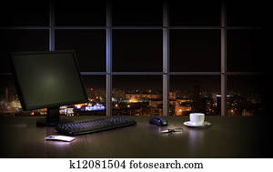Office at night