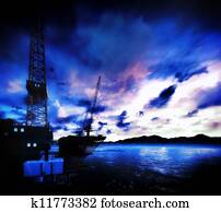 Oil Rig Stock Illustrations | Our Top 1000+ Oil Rig art | Fotosearch