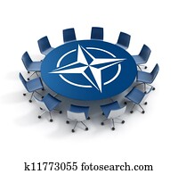 otan, reunión, 3d, concepto