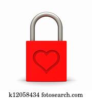 Padlock Heart Padlock Heart