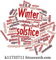 palavra, nuvem, para, inverno, solstício