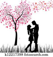 par jovem, apaixonadas