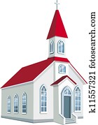 peu, comté, chrétien, église