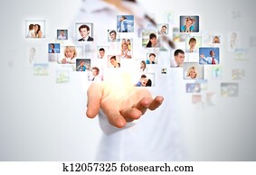 Planet as symbol of social networking Planet as symbol of social networking