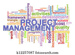 Project management word tags