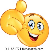 pulgar up, emoticon