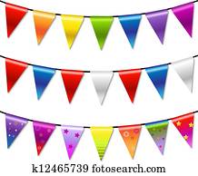 Rainbow Bunting Banner Garland Rainbow Bunting Banner Garland