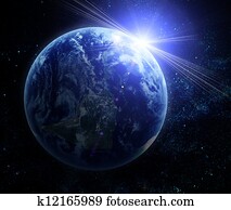 realistic planet earth in space realistic planet earth in space