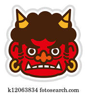 Red ogre in Japan Red ogre in Japan