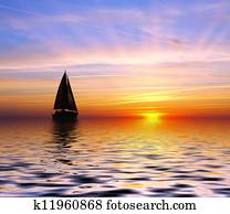 Sailing to the sunset