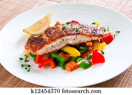 Salmon with vegetables Salmon with vegetables