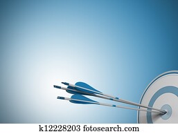 same objective, target arrow same objective, target arrow