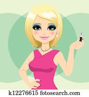 schoenheit, lippenstift, aufmachung schoenheit, lippenstift, aufmachung