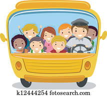 schulbus, kinder schulbus, kinder