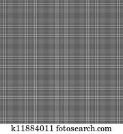 Seamless Black & Grey Plaid Seamless Black & Grey Plaid
