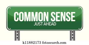 senso comum, apenas, à frente