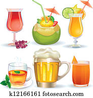 Set of drinks Set of drinks
