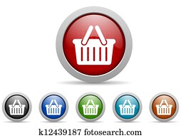 shopping, divriči, spīdīgs, audums, icons, ielikt, dzeršana uz vietas, balts, cēlonis