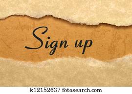 Sign up Sign up