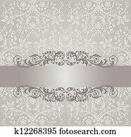 Silver wallpaper and swirls banner Silver wallpaper and swirls banner