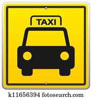 sinal táxi, em, nova iorque