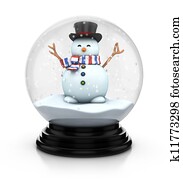 snowdome, איש שלג