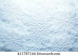 snowflakes, ligado, neve