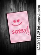 Sorry note