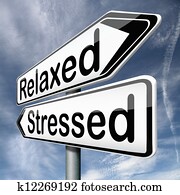 stressed or relaxed
