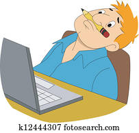 sujeito, escritor, pensando, 2