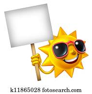Sun Fun Mascot Sign Sun Fun Mascot Sign