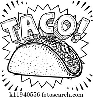 Taco sketch Taco sketch