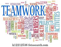 Teamwork word tags Teamwork word tags