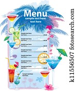 Template designs of cocktail menu Template designs of cocktail menu
