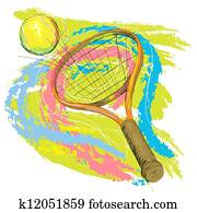 tennis racket and ball tennis racket and ball