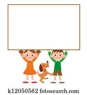 The child who has whiteboard