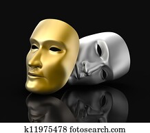 Theater masks concept Theater masks concept