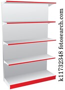tienda, estantes