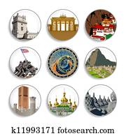 Travel destination badges | Set 4