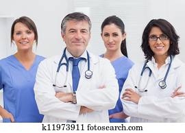 Two doctors and two nurses