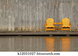 Two wooden chairs