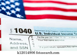 U. S. Income Tax Return form 1040.