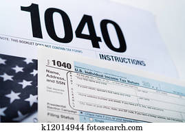 U. S. Income Tax Return form 1040.