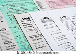 U. S. Income Tax Return forms 1040, 1065, 1120