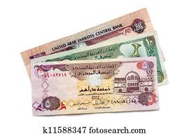 uae, 通貨, 隔離された