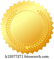Vector golden award emblem Vector golden award emblem