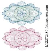 vector pattern for currency, certif